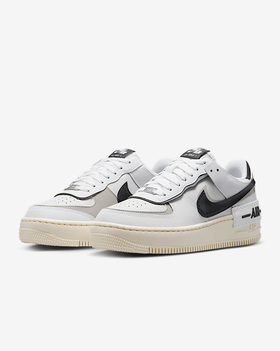 Nike Air Force 1 Shoes «Black/Grey/White» ( Mens 8 / deals Womens 9.5 )